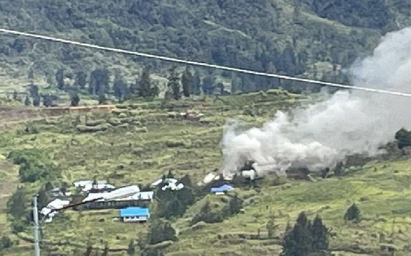 KKB Kembali Tembak dan Bakar Rumah Warga Ilaga Puncak
