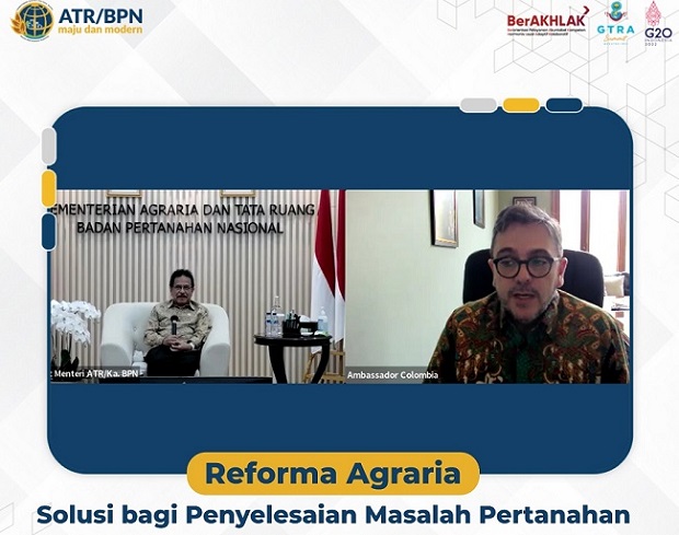 Audiensi dengan Kepala BPN, Dubes Kolombia Tertarik dengan Konsep Reforma Agraria Indonesia 