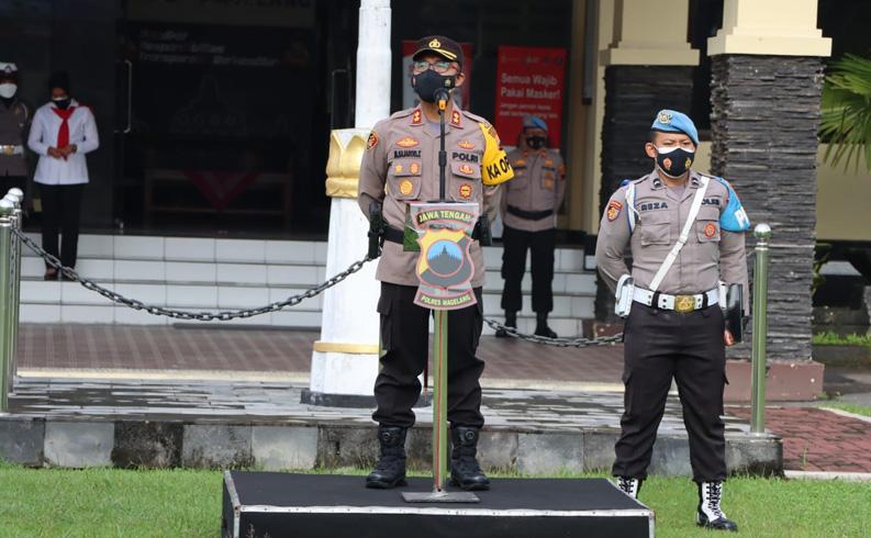 Magelang PPKM Level 3, Kapolres Terjunkan Personel Edukasi Masyarakat Disiplin Prokes