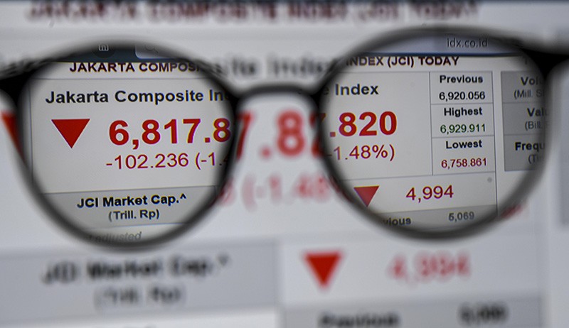 Saham-saham Unggulan Terkoreksi, IHSG Hari Ini Ditutup Turun ke Level 6.964 