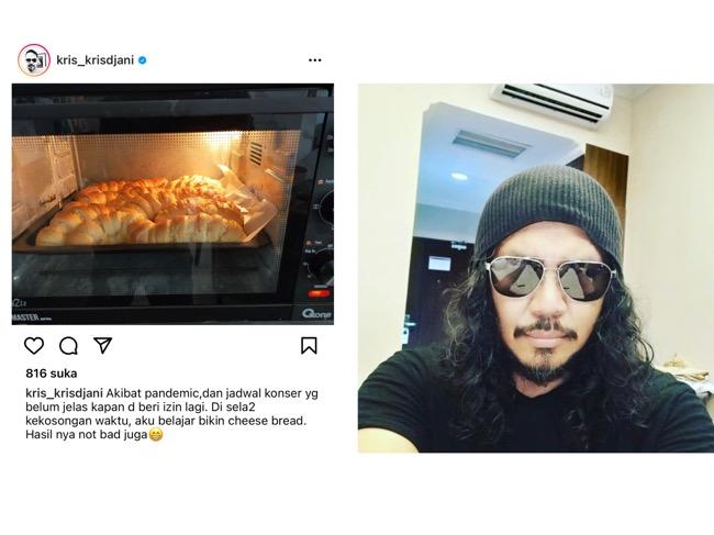 Manggung Sepi karena Covid-19, Kris Vokalis Jamrud Pilih Belajar Buat Roti