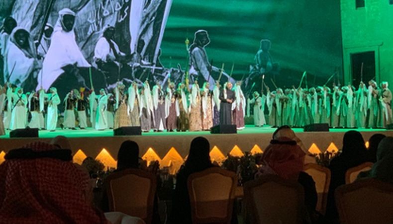 Opera ala Timur Tengah Tutup Perayaan Hari Berdirinya Saudi, Tampilkan Pangeran MBS sebagai Ikon Perubahan