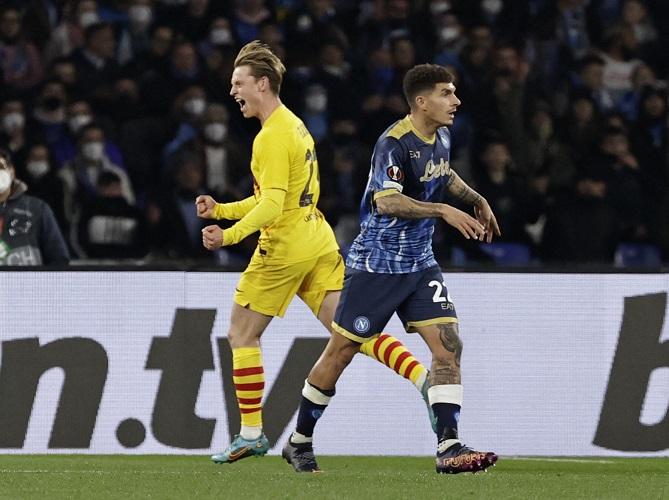 Hasil Napoli Vs Barcelona: Frenkie De Jong Bikin Gol Indah, Blaugrana Berjaya di Naples