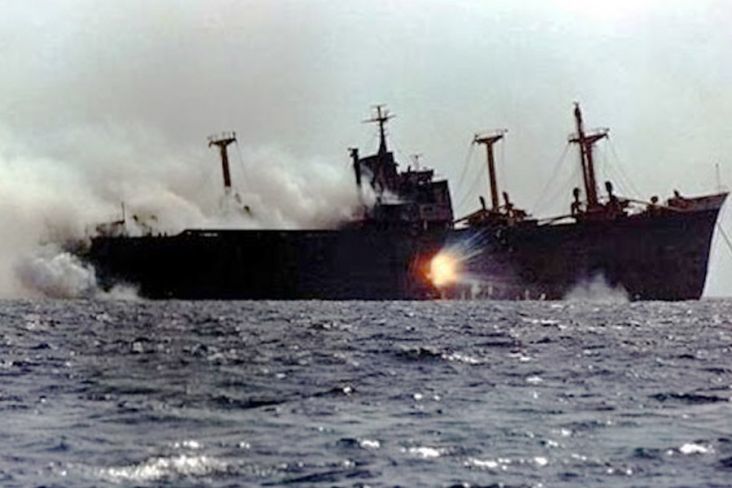 Kapal Kargo Jepang  Ini Dihajar Rudal di Lepas Pantai Ukraina 