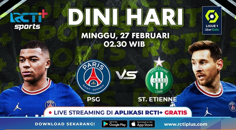 Link Live Streaming PSG Vs Saint-Etienne di RCTI+: Lionel Messi Akan Tampil Apik Lagi?