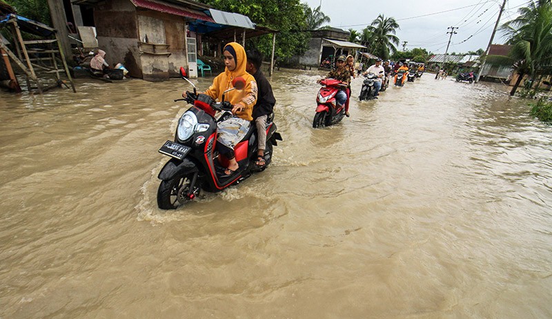 5 Desa di Aceh Jaya Juga Diterjang Banjir, Ketinggian Air hingga setengah Meter