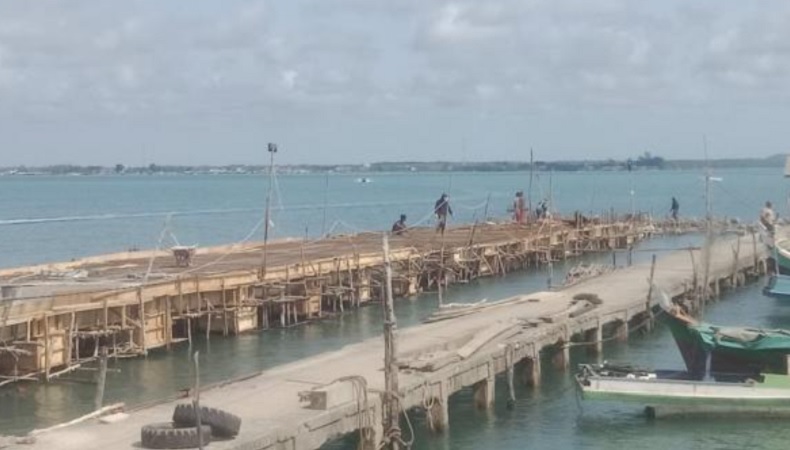 Molor, Pembangunan 2 Dermaga Bernilai Puluhan Miliar di Bangka Selatan Diperpanjang