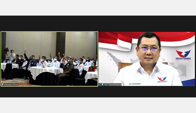 Buka Rakerwil Perindo Papua, Ini Pesan HT kepada Kader soal Pemilu 2024
