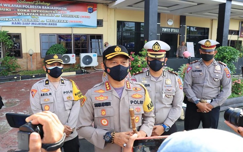 Tak Bosan Ajak Warga Vaksin Covid-19, Kapolresta Banjarmasin:  Kita Kasih Doorprize Motor