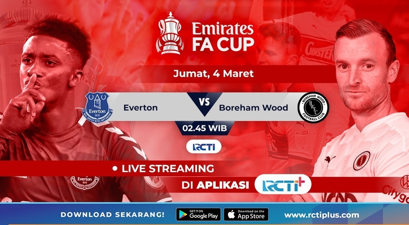 Link Live Streaming Everton Vs Boreham Wood di RCTI+: Skuad Frank Lampard Bakal Pesta Gol?