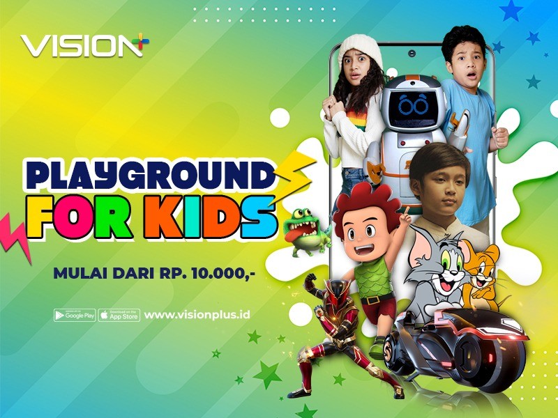 Playground for Kids Vision+: Yuk Berpetualang Bersama Joe & Robot Kopi hingga Tom & Jerry