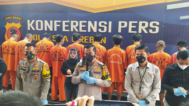 Polresta Cirebon Ciduk 16 Pelaku Curanmor, 20 Motor Disita