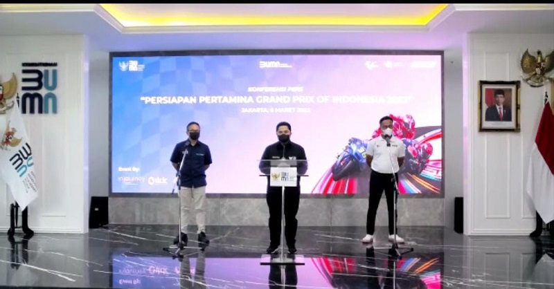 Erick Thohir Sebut Ajang MotoGP Jadi Promosi Luar Biasa untuk Indonesia