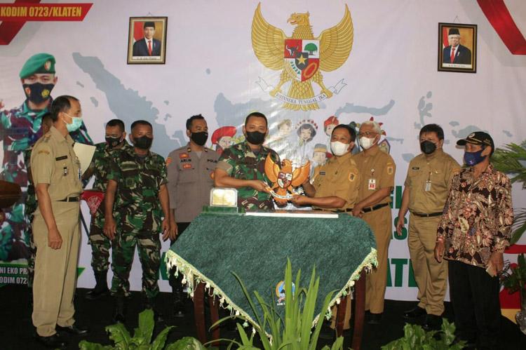 Dandim Klaten Canangkan Desa Nglinggi sebagai Desa Pancasila