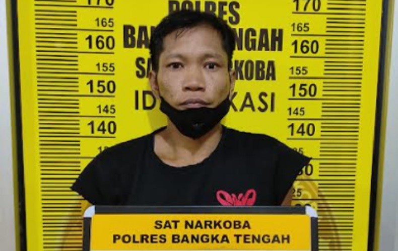 Bandar Narkoba di Bangka Tengah Ditangkap saat Akan Transaksi di Toko