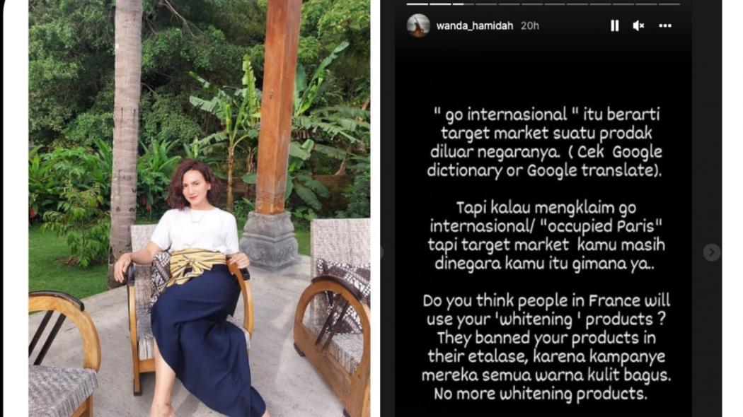 Kembali Viral! Wanda Hamidah Sindir Produk Pemutih Kulit Indonesia Launching di Paris