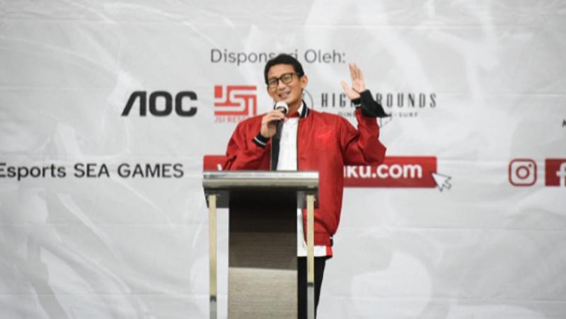Sandiaga Uno Percaya Diri Esport Bawa Pulang Emas SEA Games 2021