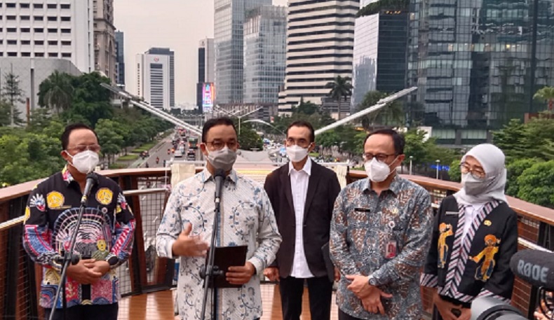 Anies Buka Operasional JPO-JPS Phinisi : Tempat Ekspresikan Rasa Hormat kepada Tenaga Medis