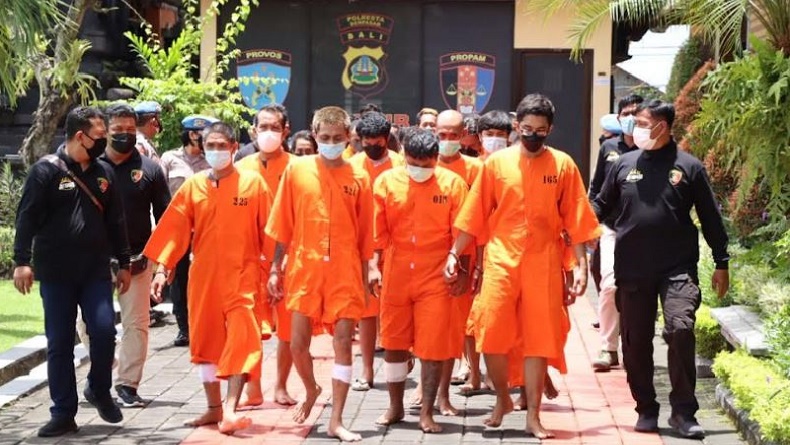 Polisi Tangkap 27 Pelaku Kejahatan Jalanan di Denpasar dalam Sebulan, 3 Ditembak
