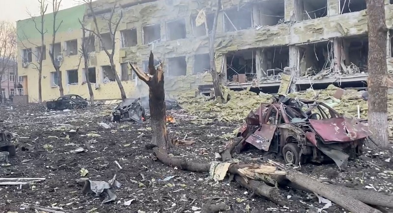Rumah Sakit Bersalin di Ukraina Rusak Parah akibat Serangan Rusia