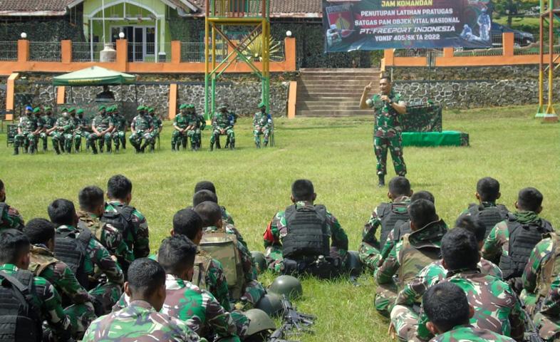 Latihan Pratugas Berakhir, Satgas Yonif 405/SK Siap Amankan Objek Vital di Papua