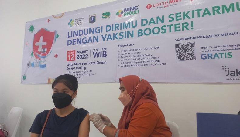 Gelar Sentra Vaksinasi Booster di Kelapa Gading Bersama Lotte Mart, MNC Peduli: Permudah Masyarakat
