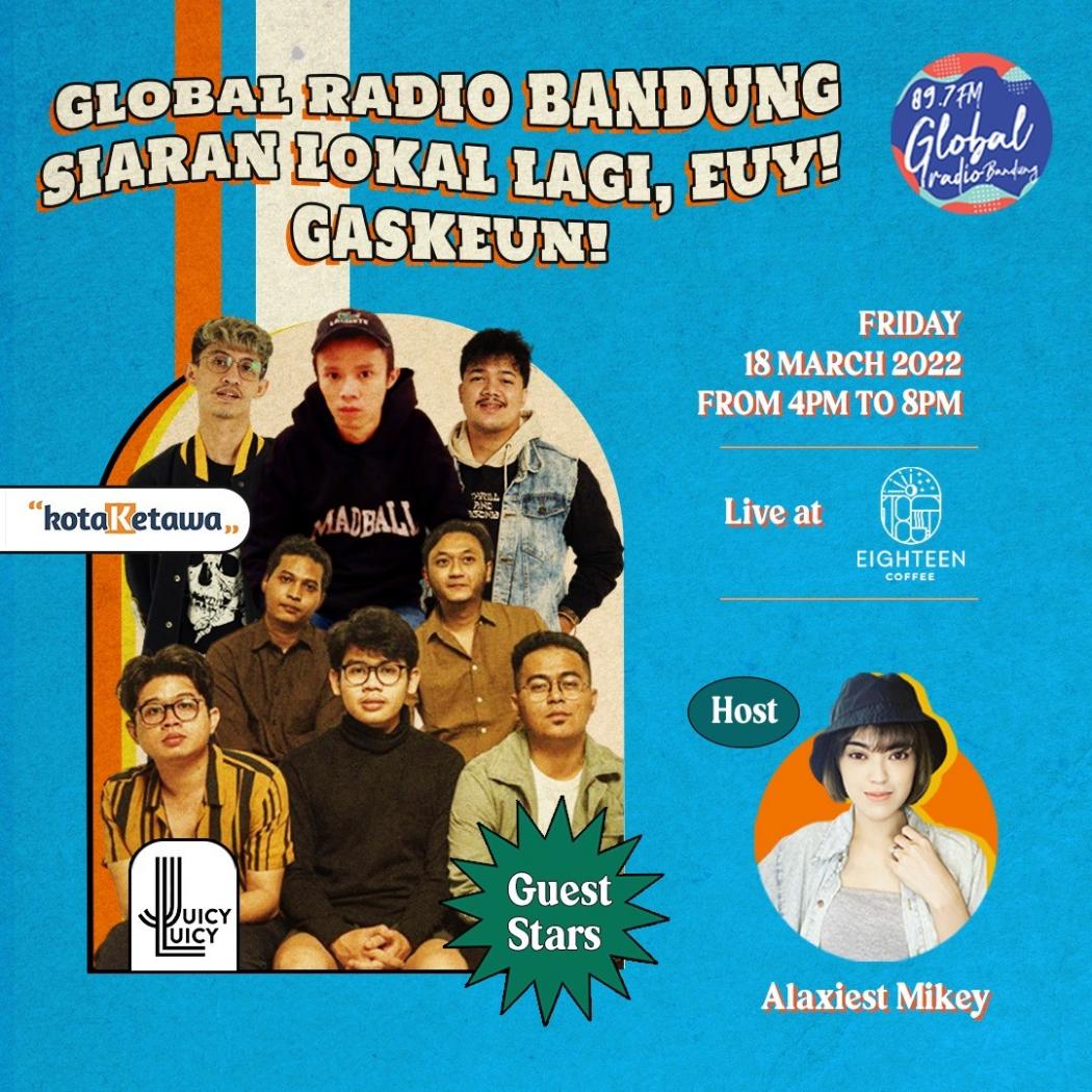 Gaskeun, Global Radio Bandung Kembali Mengudara dengan Siaran Lokal Euy!