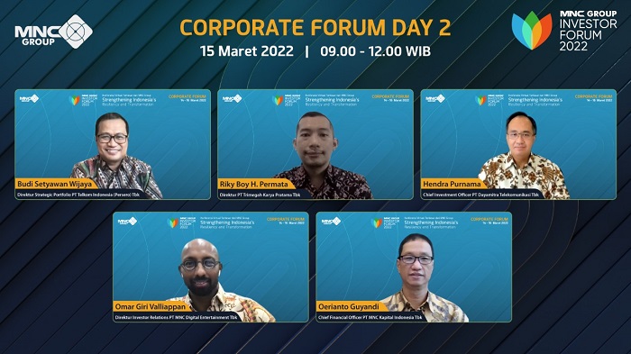  Makin Ramai, Hari Kedua MNC Group Investor Forum 2022 Hadirkan TLKM, UVCR, MTEL, MSIN & BCAP