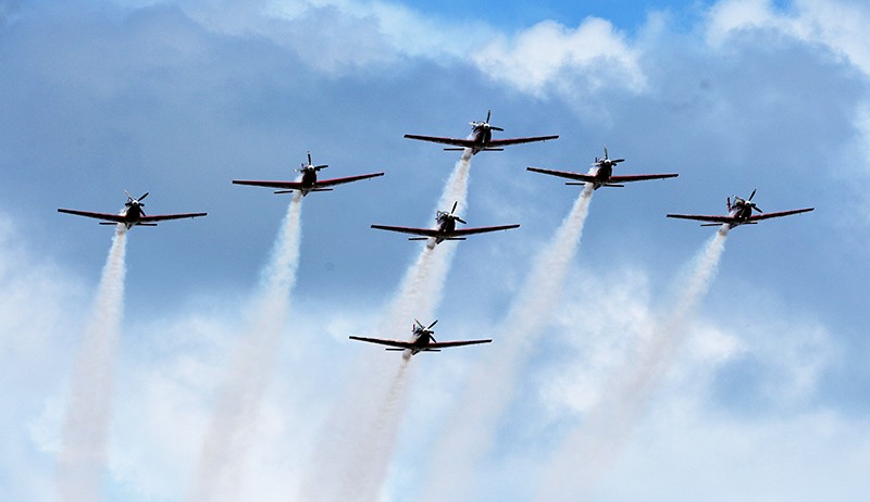 Jupiter Aerobatic Team Mulai Latihan Manuver Udara Jelang HUT TNI