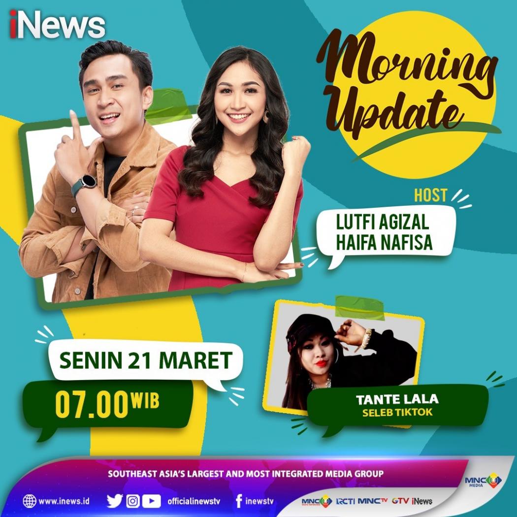 Viral! Tante Lala Akan Mengguncang Morning Update iNews dengan Tingkah Lucunya