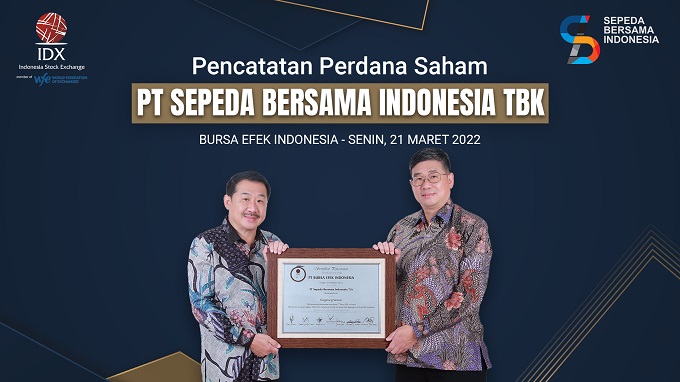 Resmi Tercatat di Bursa, Saham Sepeda Bersama Indonesia (BIKE) Langsung Melaju 34 Persen