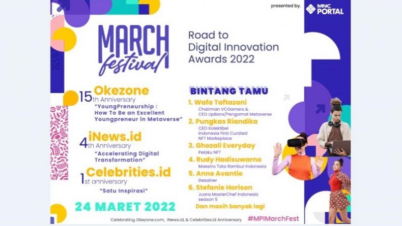 Hari Ini Webinar March Festival : Ada Sandi, Anies hingga Khofifah, Ini Link Registrasinya