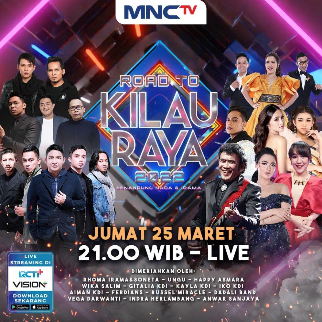 Jangan Lewatkan, Raja Dangdut Rhoma Irama dan Ungu di Konser Spesial Road To Kilau Raya Senandung Nada & Irama di MNCTV 