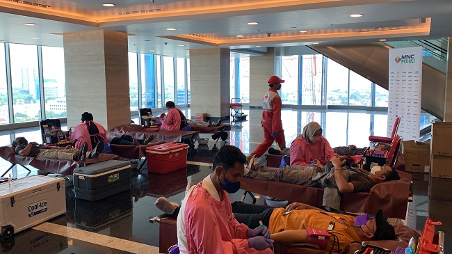 Donor Darah MNC Peduli, Peserta: Lebih Efisien Bantu PMI Sediakan Stok Darah