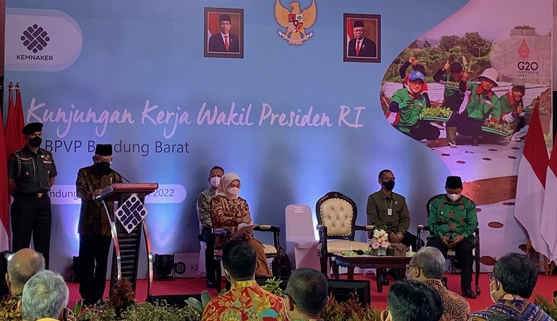Kunjungi BLK Lembang KBB, Wapres Soroti Kenaikan Pengangguran Jadi 7 Persen