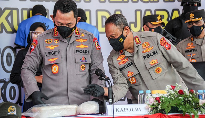 Kapolri Perintahkan Jajaran Bongkar Sindikat Penyelundup 1,2 Ton Sabu sampai ke Akarnya