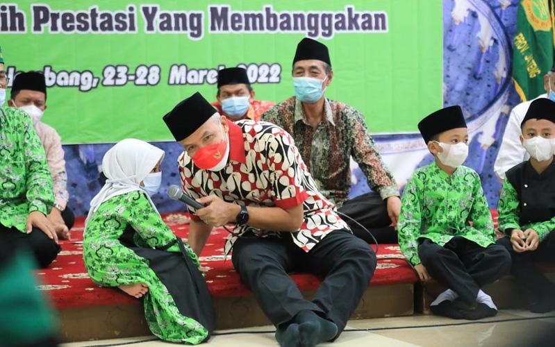 Pamit ke Ganjar, Kafilah Ini Ingin Jadi Juara 1 Festival Anak Soleh-Solehah Nasional