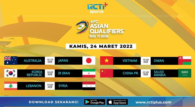 Link Live Streaming Kualifikasi Piala Dunia 2022 Zona Asia: Ada Australia Vs Jepang