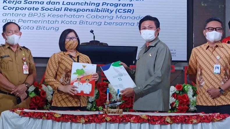 Luar Biasa, Perusahaan di Bitung Bayar Tunggakan Iuran BPJS Kesehatan Masyarakat