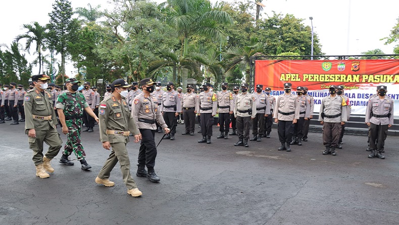 600 Petugas Gabungan Amankan Pilkades Serentak 2022 di Ciamis