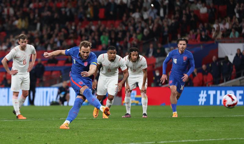 Hasil Uji Coba: Penalti Harry Kane Bawa Inggris Kalahkan Swiss