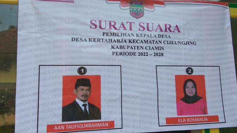 Unik, Pasutri Bersaing di Pilkades Kertaharja Ciamis, Ini Penyebabnya