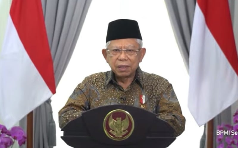 Wapres Ma’ruf Amin Imbau Masyarakat Taat Prokes saat Rayakan Idul Fitri