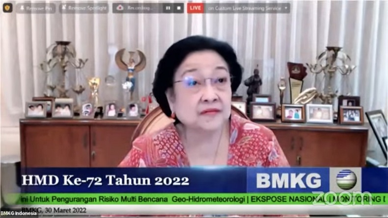 Megawati Singgung Big Data Tak Jelas di Acara BMKG