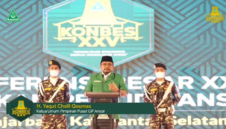 Gus Yaqut Minta GP Ansor Antisipasi Eks HTI dan FPI : Mereka Masih Berkeliaran di Bawah Tanah