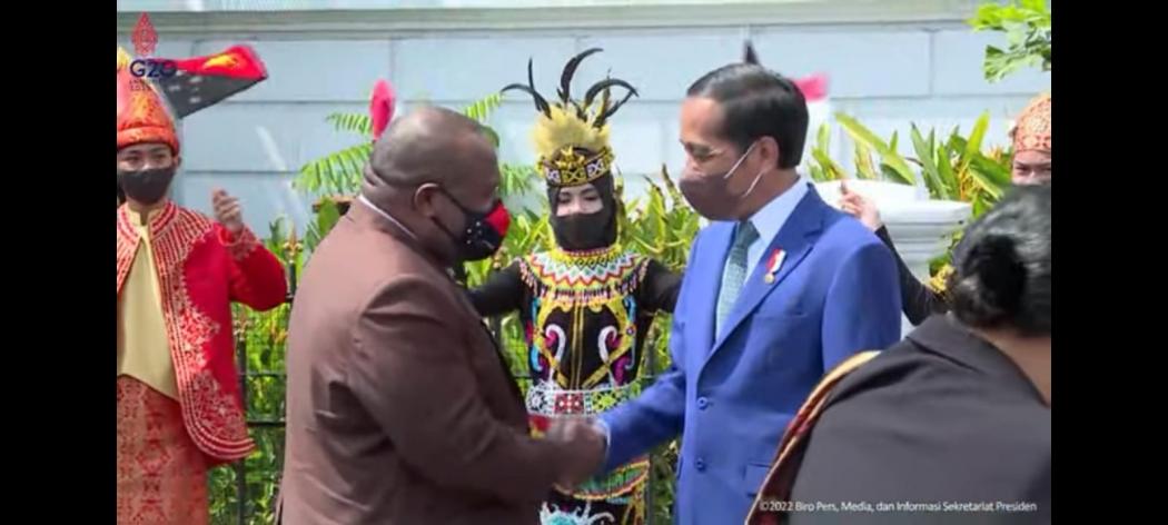 Jokowi Sambut Kunjungan Resmi Pertama PM Papua Nugini James Marape di Istana Bogor