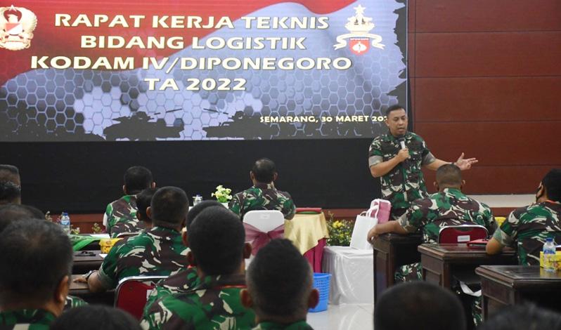 Bahas Profesionalisme dan Kesejahteraan Prajurit, Perwira Kodam IV Ini Pimpin Rakernis