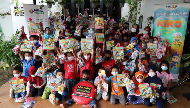 Aksi Sosial di Kampung Dongeng Ciputat, MNC Peduli Dukung Program Generasi Cerdas