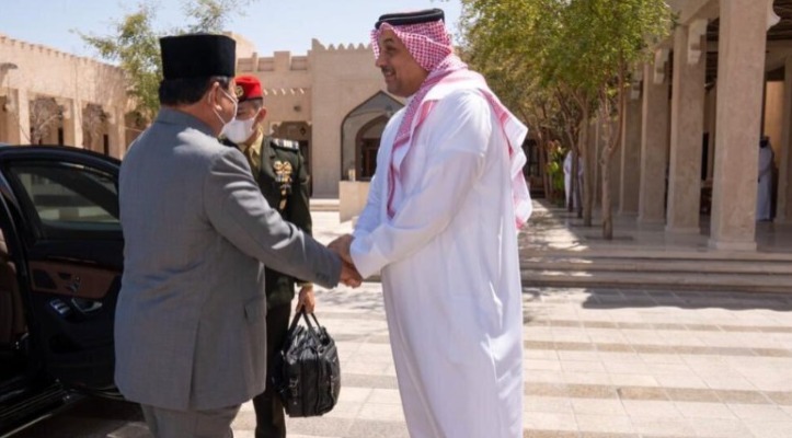 Prabowo Kunker ke Qatar Bahas Kerja Sama Pertahanan