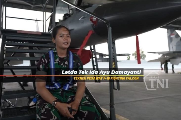Kisah Perempuan Pertama yang Jadi Teknisi Pesawat Tempur F-16 TNI AU, Namanya Letda Ida Ayu